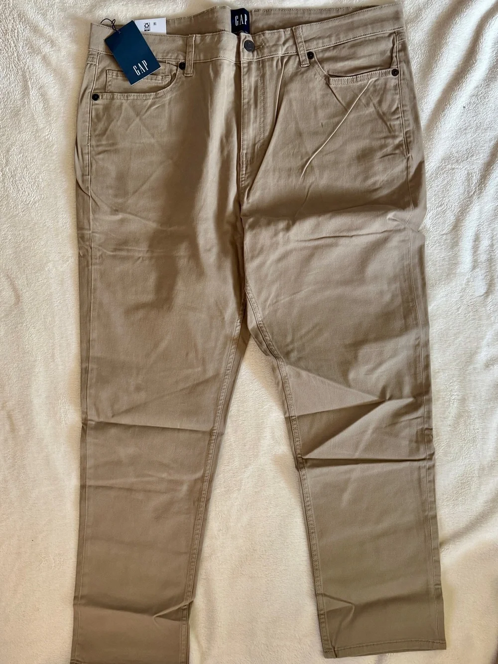 NEW Gap Men's 5 Pocket Pant Slim Fit Khaki Stretch Twill Size 40x30